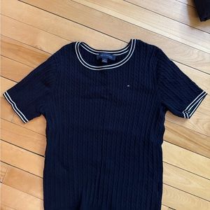 Tommy Hilfiger Navy Knit Top